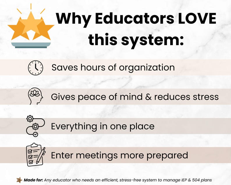 Student IEP Accommodation Tracker Teacher Spreadsheet | IEP 504 Tracker for Google Sheets | SPED Caseload Planner & Log for Organization image 9