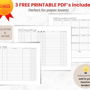 Teacher Documentation Google Sheets Bundle, IEP Accommodations Tracker, Behavior Tracker, Parent Communication Log Spreadsheets for Teachers image 9
