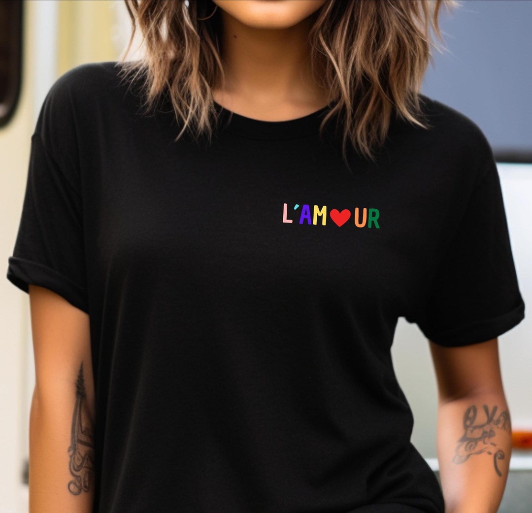 AMOUR EMBROIDERED LOVE SHIRT main image 1