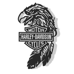 Harley Davidson eagle wall art