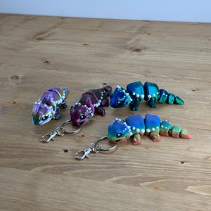 Mini Bearded Dragon Fidget Toy and Keychain, Desk Fidget toy