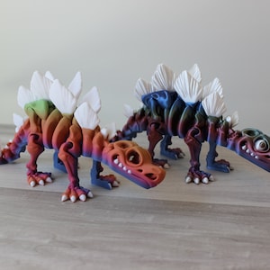 Articulating Flexi Skeleton Stegosaurus Dinosaur, Fidget Toy