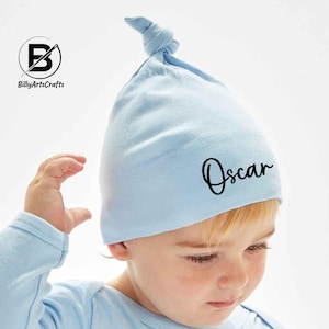 Gepersonaliseerde babymutsje met naam, aangepaste bedrukte babybeanie, ziekenhuishoedje pasgeborene, babyshowercadeau, petje, Coming Home-accessoire