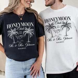 Mr and Mrs Matching Shirts, Couples Honeymoon Vacation Shirts, Just Married Shirt, Hubby Wifey Shirts, His & Hers Gifts, Honeymoon Vibes Tee