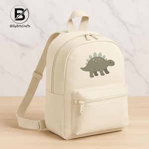 Personalised Dinosaur Back to School Bag, Custom Dino Printed Rucksack, Kids School Backpack, Toddler Dinosaurs Travel Bag, Boys Girls Gifts