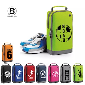 Personalised Football Boot Bag with Name, Custom Football Bag for Kids, Soccer Boot Gym Kit Bags, Customised Soccer Bag, Football Lover Gift