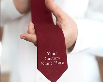 personalised company ties