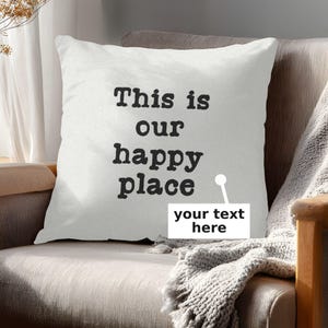 Personalized Quote Pillow | Custom Pillowcase | Personalized Throw Pillow | Create Your Own Design | Your Text Here Pillow Cover