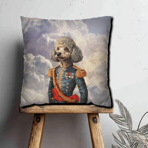 Poodle Lover&#39;s Gift, Poodle pillow cover, Throw Pillow case, Cushion Cover, Case only, Poodle painting pillow