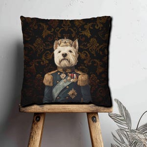 West Highland White Terrier Lover&#39;s Gift, West Highland White Terrier pillow cover, Throw Pillow case, Cushion Cover, Case only, West