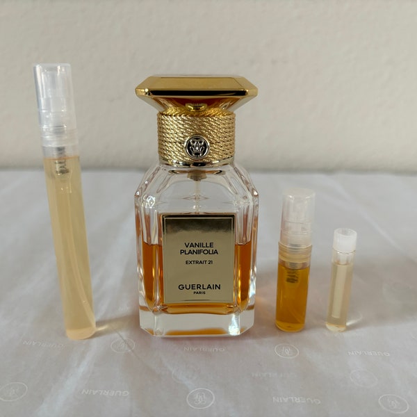 Guerlain Vanille Planifolia Extrait Extract Sample Decant from Pure Parfum Extract 1ml 2ml 3ml 5ml Perfume Veritable French Parfum