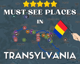 Google Maps Guide - Must-see places in Transylvanie - Interactive Google maps with pins +50 must-see places + 1 itinerary + BONUS
