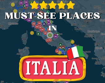 Google Maps Guide - Must-see places in Italy - Interactive  Google maps with pins +200 must-see places + 3 itineraries + BONUS
