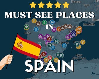 Google Maps Guide - Must-see places in Spain interactive Google Maps with pins - 100 must-see places + BONUS