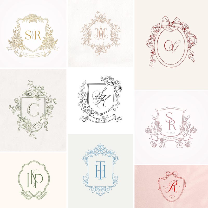 Wedding Monogram Logo - Etsy