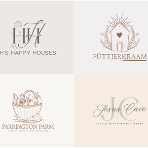 Custom Hand Drawn Logo, Logo Design, Logo Maker, Logo Creation, Professional Business Logo Bild 6