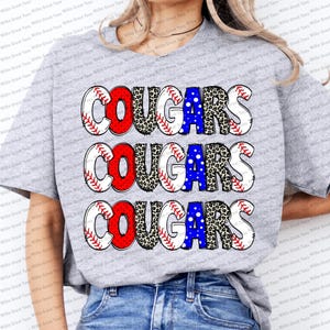 Cougars baseball png