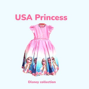 Princess Frozen dress Short Version, Elsa costume , Frozen elsa baby girl dress, Elsa flower girl dress.  elsa  birthday.