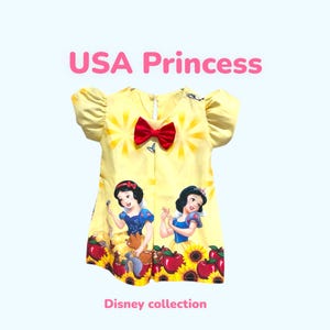 Sneeuwwitte jurk, sneeuwwitje verjaardagsoutfit, verjaardagsjurk prinses prinses babymeisjes, sneeuwwitje kostuum, Sneeuwwitje