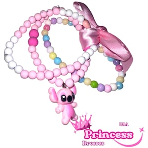 Lilo Stitch Bracelet Personalized Gift  for Kids princess Jewelry for Toddlers Bracelet Stretchy Bead