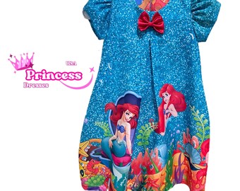 Ariel birthday dress/the little mermaid dress/mermaid dress/Ariel mermaid/Disney inspired dress/under the sea dress/theme birthday