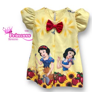 Snow White Dress, Snow White Birthday Outfit, Baby Girls Princess Birthday Dress, Snow White Costume, Snow White