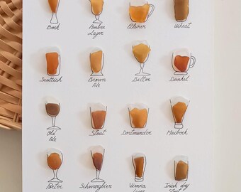 Cocktails of sea glass art🍸 白のシーグラスをジューシーな