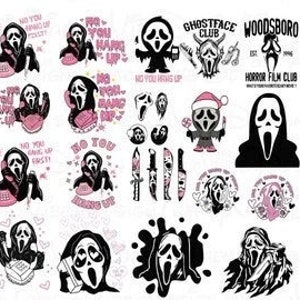 Scream svg, Ghost face svg, Scream You Hang up SVG, Scream ghost face no you hang up first SVG, halloween svg, witch svg, Scream bundle svg