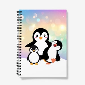 ペンギン スパイラルノート A5 ギフト ペンギン ジャーナル メモパッド 日記 作文 学校 大学 大学ノート