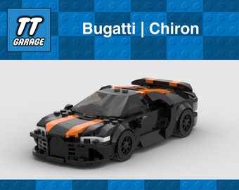 Buildable Bugatti Chiron Gift for Car Enthusiasts | MOC Build | 312 pieces | Lego compatible | Building Blocks | Gift for him | Car Guys