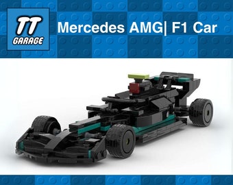 Bouwbaar Mercedes AMG F1 autocadeau voor autoliefhebbers | MOC-build | 285 stuks | Lego-compatibel | Bouwstenen | Cadeau voor hem | Auto kerel