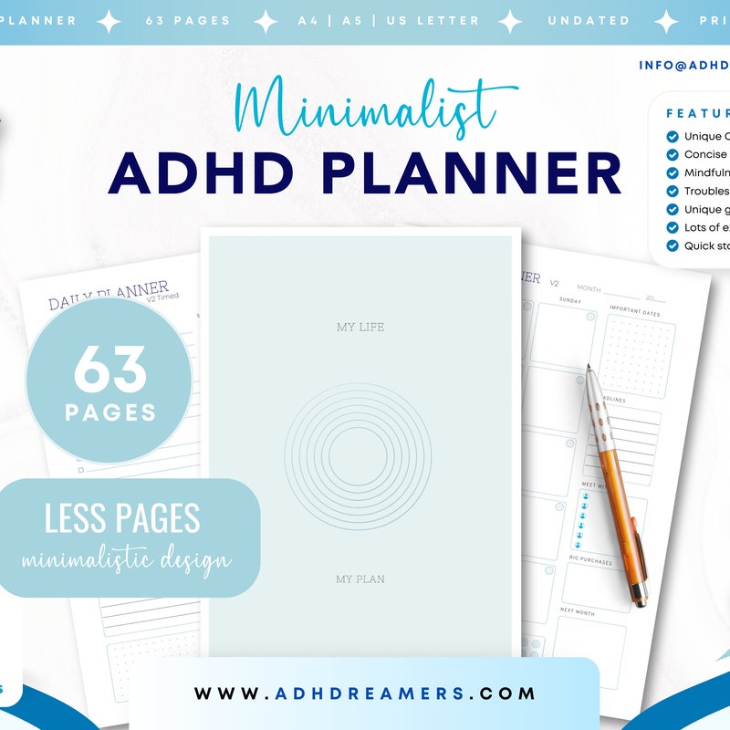 Adhd Planner Printable - Etsy