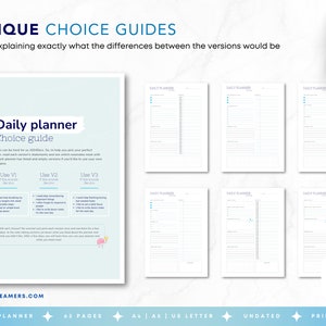 Best Minimalistic ADHD Planner – Blue PRINTABLE Undated Daily Life ...