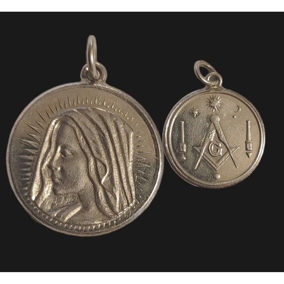 Saint Sophia Divine Free Mason Fine Pure Silver P… - image 1
