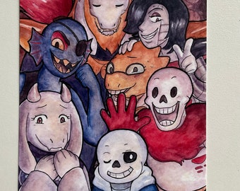 Undertale postcard