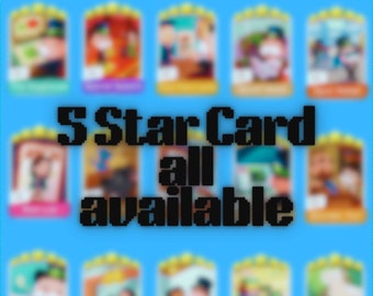 5 star card monopolygo | digital handmade | digital download|instant download (Read Description)