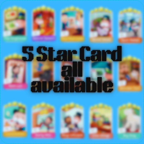 5 star card monopolygo | digital handmade | digital download|instant download (Read Description)