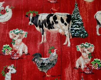 CHRISTMAS on THE FARM Catnip Blanket