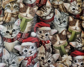 FESTIVE KITTENS Catnip Blanket