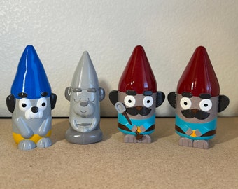 Bluey Garden Gnomes | Hand Painted | Paint Yourself | 3D Printed | Kids | Art Project | Cartoon | Hecuba | Gerald | Jeremy | Fun