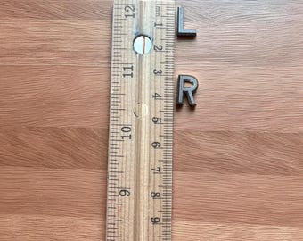 Plomb R & L Lot de 50 - Plomb R et L - Plomb - Repères radiographiques - Radiologie - Plomb Lettres - Plomb