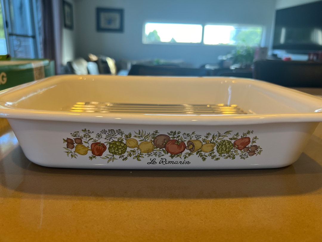 NEW Rare Vintage Corningware A21 Roaster Spice O Life, Le Romarin
