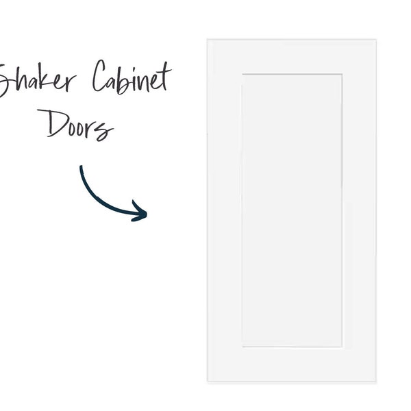 Shaker Style Custom Sized Replacement Cabinet Doors