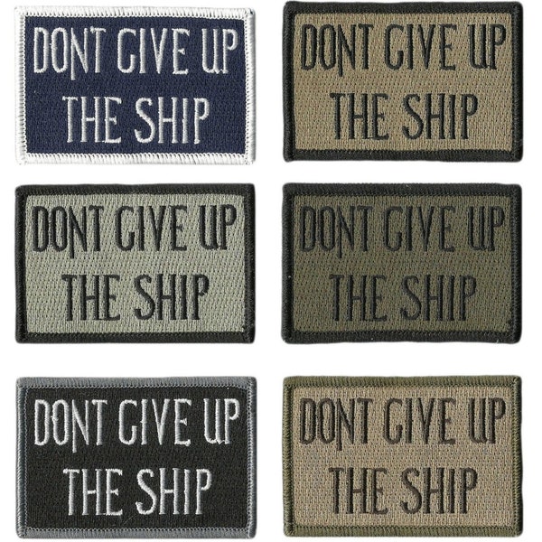 Don't Give Up The Ship Patches 3x2