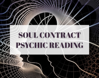 Soul Contract Psychic Reading, Karmic Lessons & Spiritual Path Reading, Same Hour Pdf File