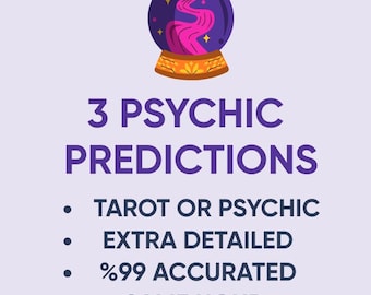 3 przyszłe przewidywania psychiczne, czytanie na średnim poziomie, ta sama godzina, dodatkowe szczegóły