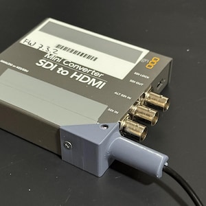 Strain Relief for Blackmagic Design Mini Converters with a Non-Locking Barrel Connector (3G & 6G, SDI, Splitters, Audio Embedders) Etc.