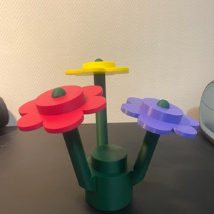 Big brick Flower, Choose your colors, Unique home decoration,  LEGO inspired flower, XL flower, the perfect birthday gift, Christmas gift.