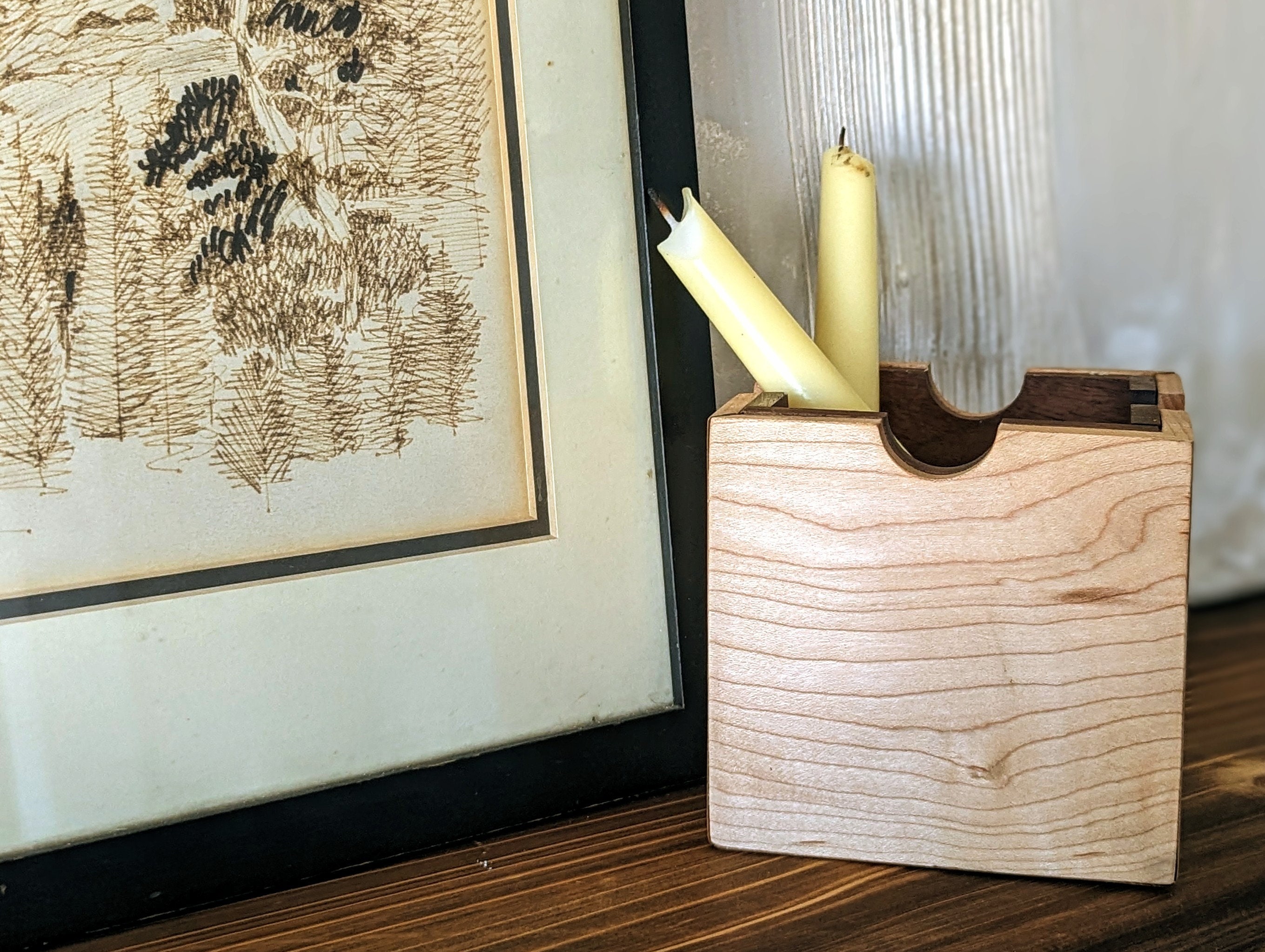 Umbilical Cord Burning Box With Candles Etsy