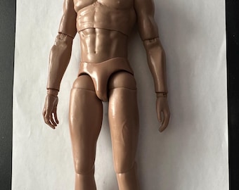 Corpo masculino pesado em escala 1/6